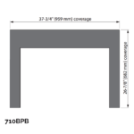 Backing Plate Kit - Black - 26 ⅞ x 37 ¾ (for use with 709 fronts)
